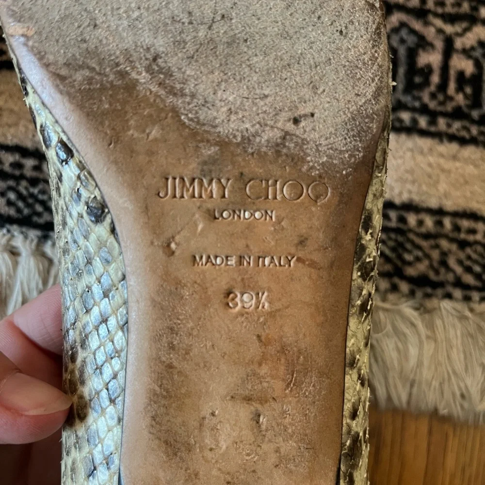 Snake skin Jimmy Choo flats - Picture 3 of 5